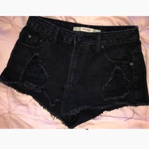 Black ripped Shorts